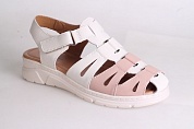 TON519-3 BEIGE/PINK (36-41) Босоножки женские La Grandezza