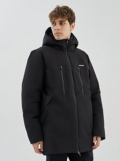 E2335-3 Куртка мужская удлиненная, черная, Strobbs