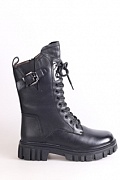 W2-5056-41-X (36-41)black Ботинки женские шерсть  24M2