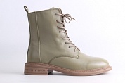 W2-20393-255R(36-42)green Ботинки женские байка 24M2